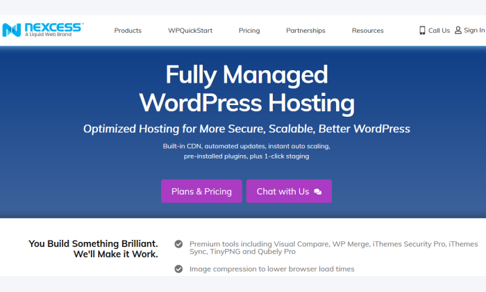 nexcess splash best wordpress web hosting - Best Web Hosting for WordPress