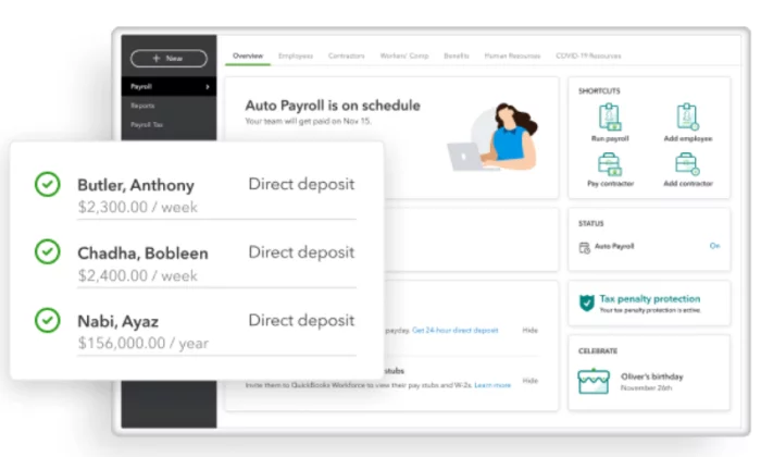 QuickBooks interface for Best Payroll Services