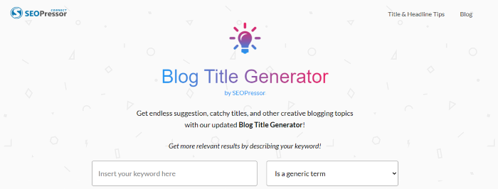 Title Generator Free Seo Tool