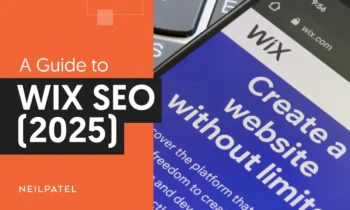 A graphic that says "A Guide To Wix SEO" (2025)