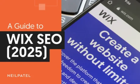 A graphic that says "A Guide To Wix SEO" (2025)