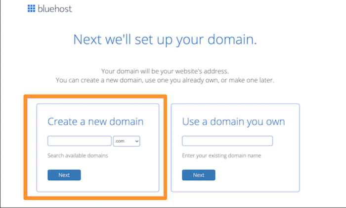 Bluehost add a new domain for How to Get a Free Domain Name