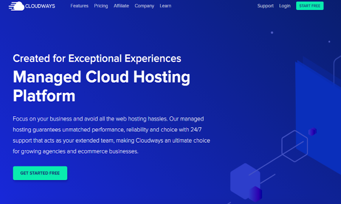 Cloudways main cloud page for Best Cloud Web Hosting