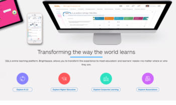 D2L main page for Best LMS Software