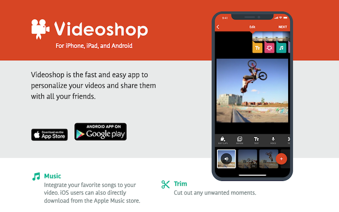 ابزارهای ویرایش ویدئوهای TikTok - Videoshop