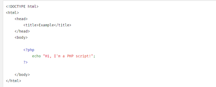 Example Of PHP