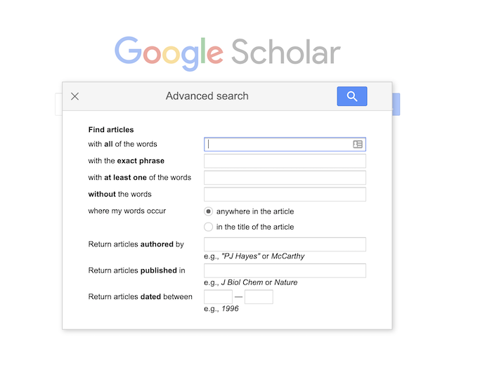 How to Use Google Scholar to Find Content Ideas - Narrow Your results by Field