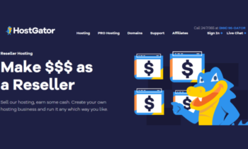 HostGator main page for Best Reseller Hosting