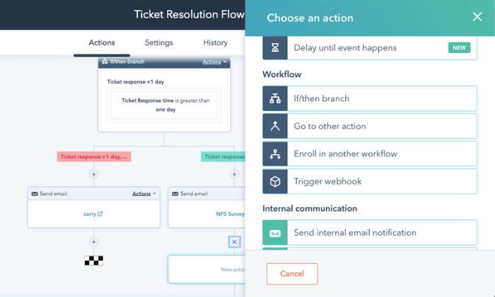 HubSpot interface for Best Help Desk Software