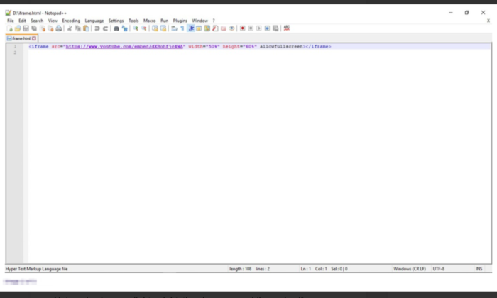 Notepad++ interface for Best HTML Editors