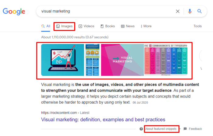 Using images is a great way to boost your organic CTR.