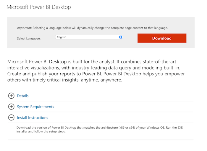 شروع به کار با Power BI برای بازاریابی - Power BI Desktop را بارگیری و نصب کنید