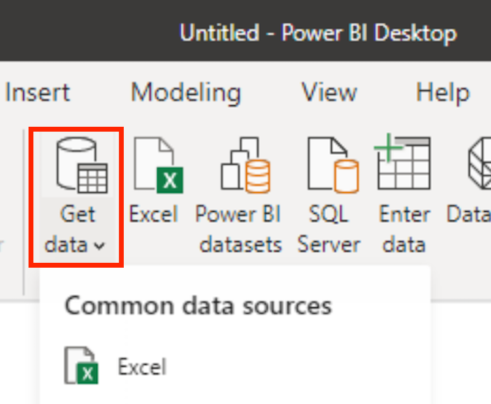 شروع به کار با Power BI برای بازاریابی - داده های خود را وارد کنید