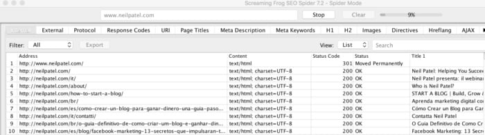 Screamingfrog site crawling results for How to Create an SEO-Boosting XML Sitemap