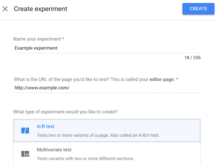 How to Measure Your Secondary Goals for A/B Testing - Create an Expirement with Google Optimize