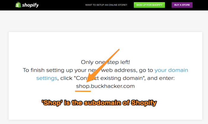 Shopify kostenlose Subdomain für So erhalten Sie einen kostenlosen Domainnamen