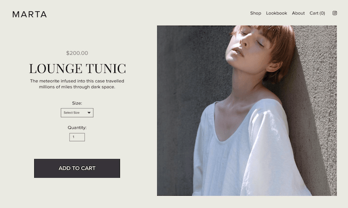Squarespace store example for Best Ecommerce Website Builders