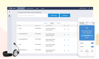 Zoho Assist interface for Best Remote Access Software