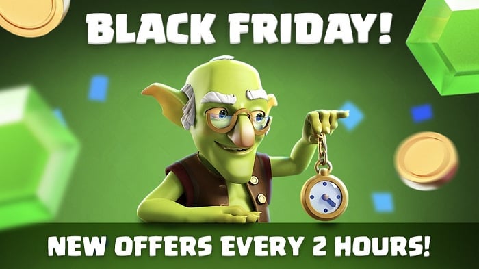  Clash of Clans Twitter Black Friday advertising campaign
