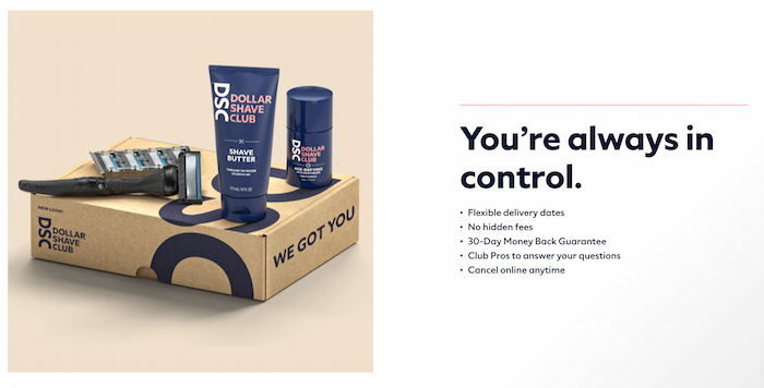 Examples of D2C Brands - Dollar Shave Club