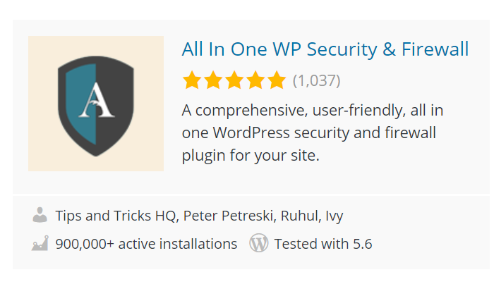 All In ONe WP Security & Firewall product description for Best WordPress Security Plugin