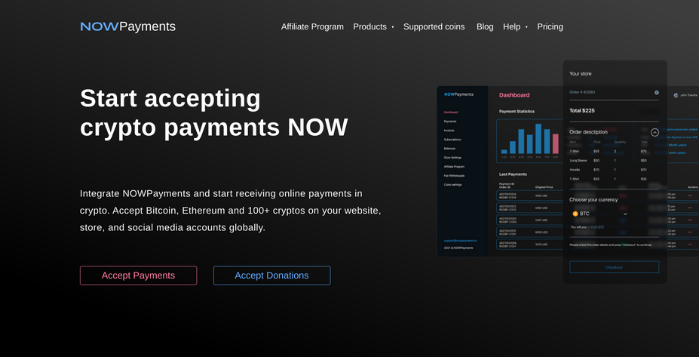 accept bitcoin payments on node website