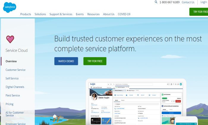 Salesforce Service Cloud for Best Customer Service Software