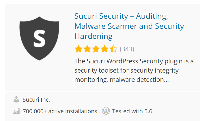 Sucuri product description for Best WordPress Security Plugin