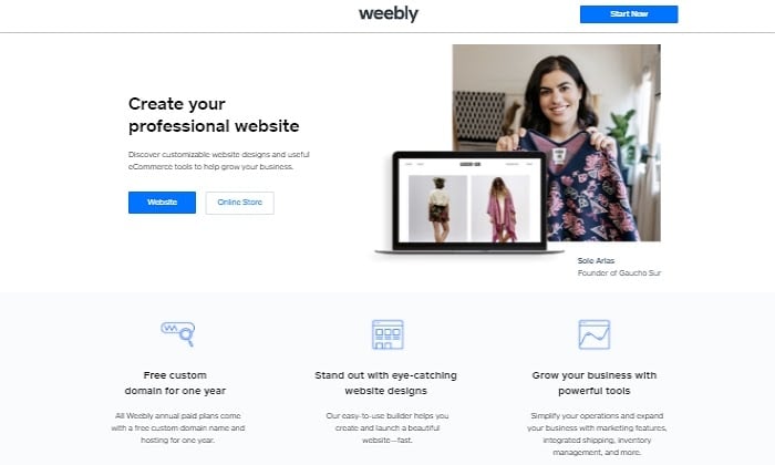 Weebly features for Best Free Website Builders