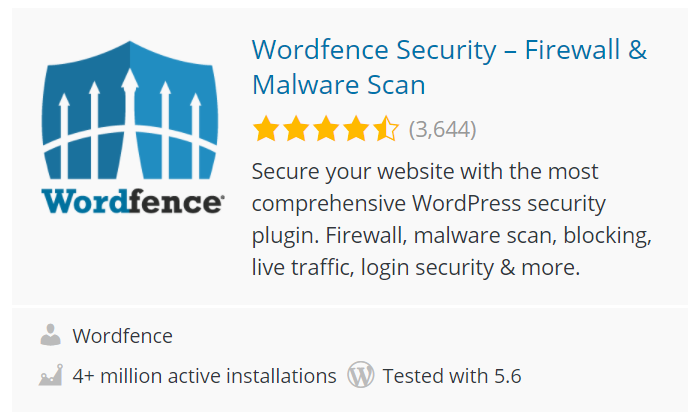 Wordfence product description for Best WordPress Security Plugin