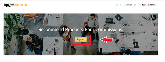 How to Set Up the Amazon Associates Affiliate Program - Sign Up