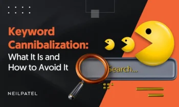 A graphic that says "Keyword Cannibalization: What it is and how to avoid it."