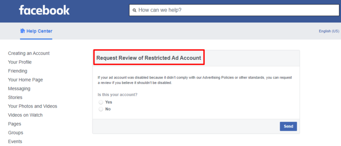 Facebook Business Account Disabled1