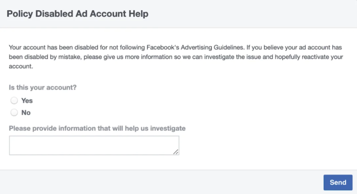 Facebook Business Account Disabled4