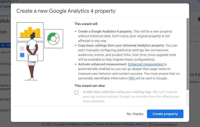 How to Set Up Google Analytics 4 - Create a new Google Analytics 4 Property