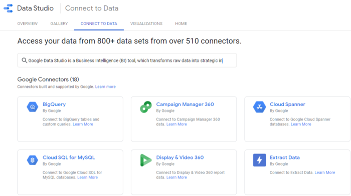 What Are the Features of Google Data Studio - Connect Multiple Data Sources