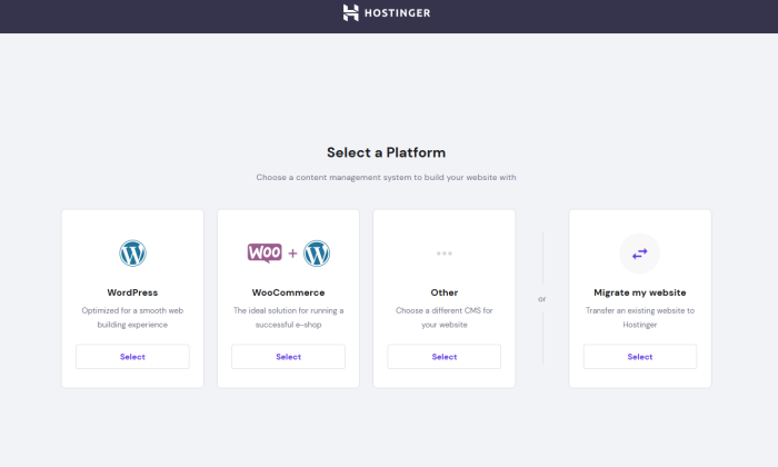 hostinger select platform How To Build a WordPress Website - How To Build a WordPress Website