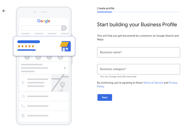 Google My Business Page