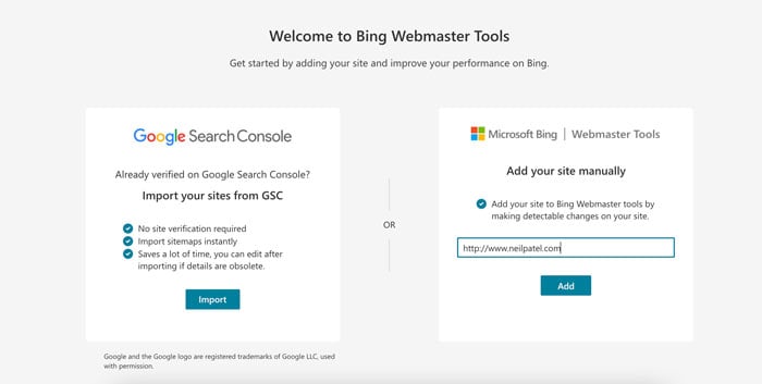 bing webmaster tools