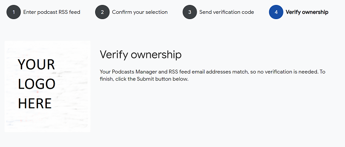 How to Set Up a Google Podcasts Manager Account - Verify Ownership