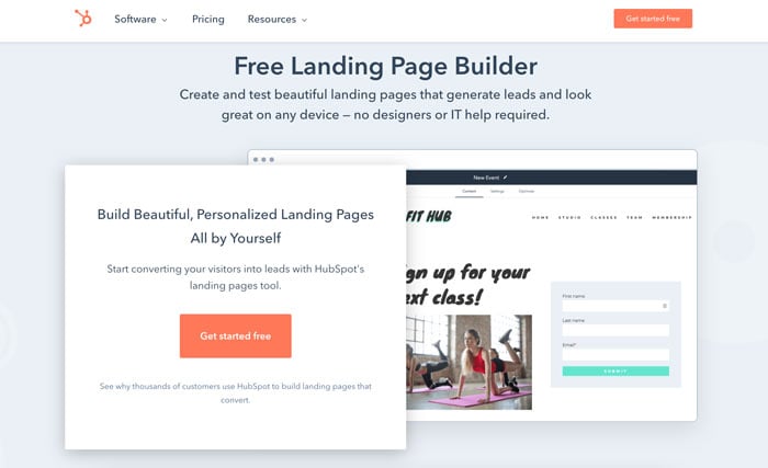 Top Landing Page Builders - HubSpot