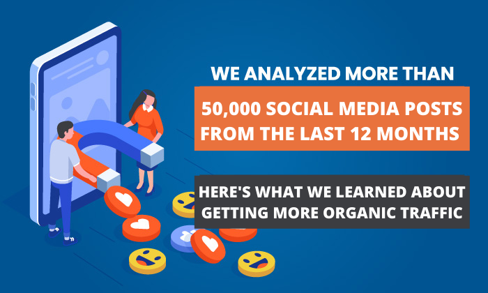 We Analyzed 50,000 Social Media Posts From the Last 12 Months to Learn How to Get More Organic Traffic. Here’s What We Learned.