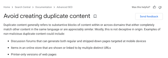 What Is Duplicate Content Google definition - Duplicate Content: 5 Myths and 5 Facts About How It Impacts SEO