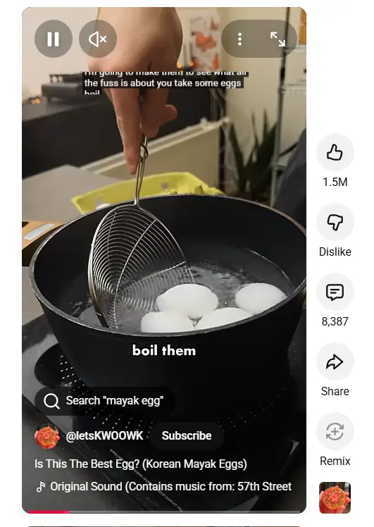 An example of a YouTube short.