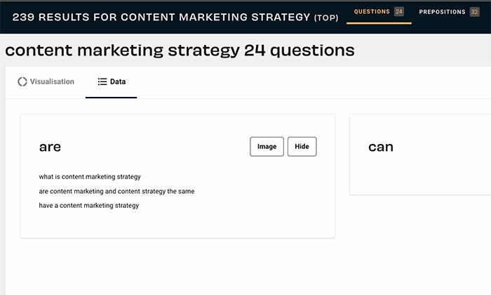 use answer the public to generate content ideas