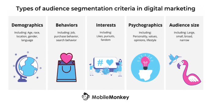 types of audience segmentation in digital marketing and programmatic advertising