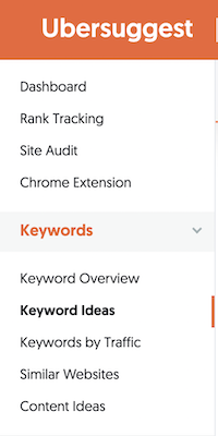 keywordideasnav - How I, Neil Patel, do my Keyword Research