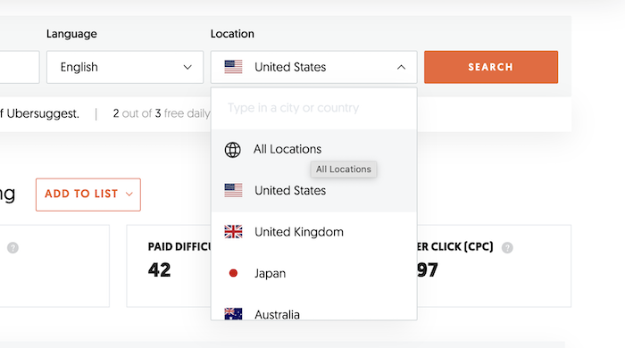 location - How I, Neil Patel, do my Keyword Research