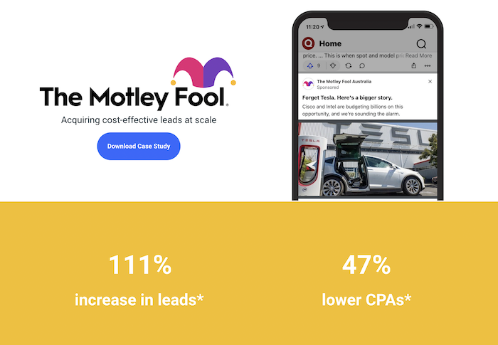 Online Advertising for Business - Motley Fool Quora statistics
