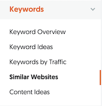 similarsitesnav - How I, Neil Patel, do my Keyword Research